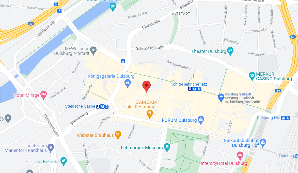 Google Maps Standort von Handywerk Duisburg